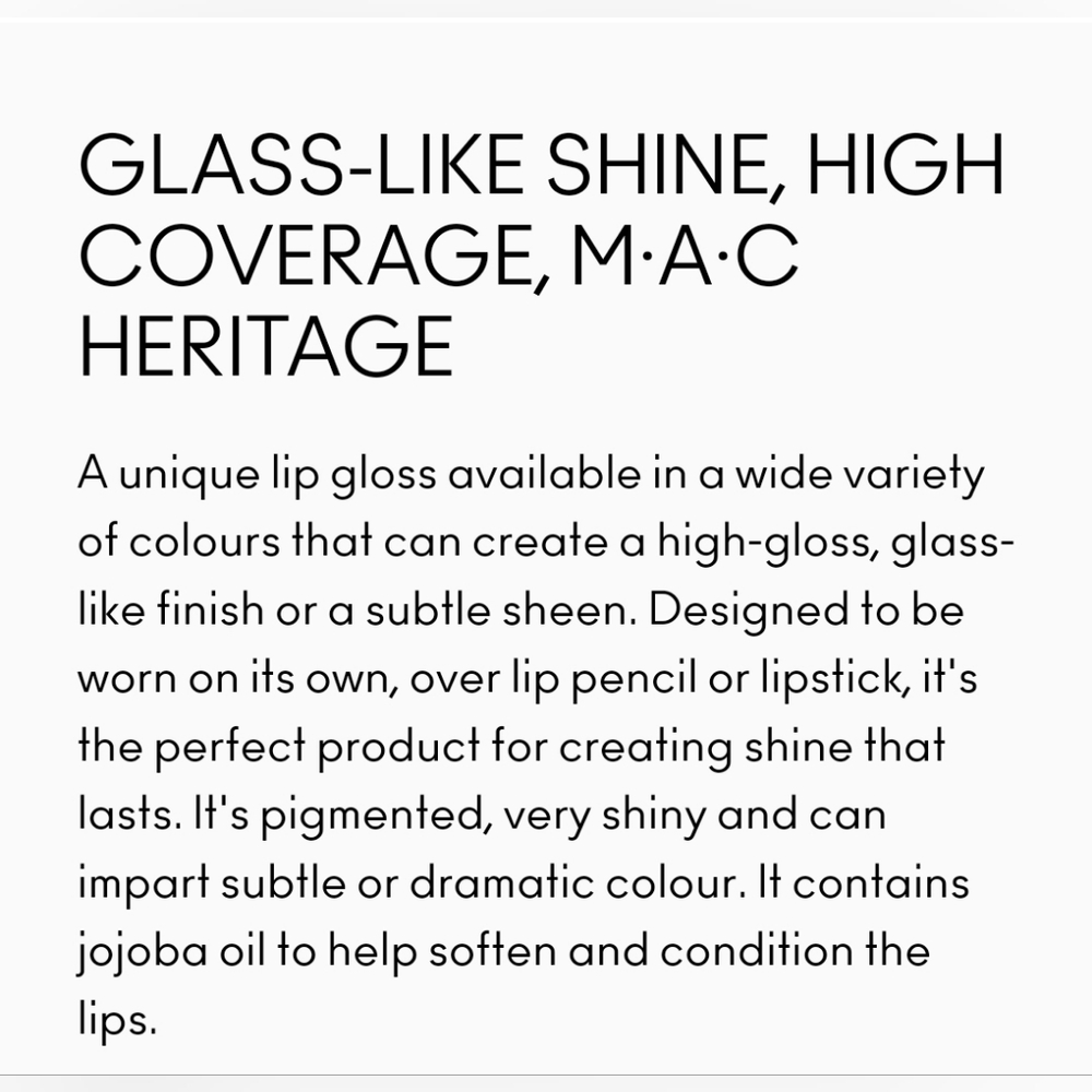 Mac Cosmetics Lipglass Lip Gloss | Oh Baby | Brand New in Box | Authentic - Picture 4 of 10